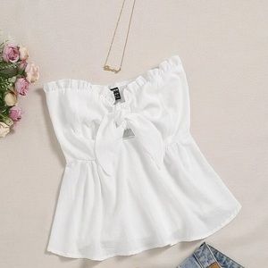 SHEIN  White Tube Top Size small